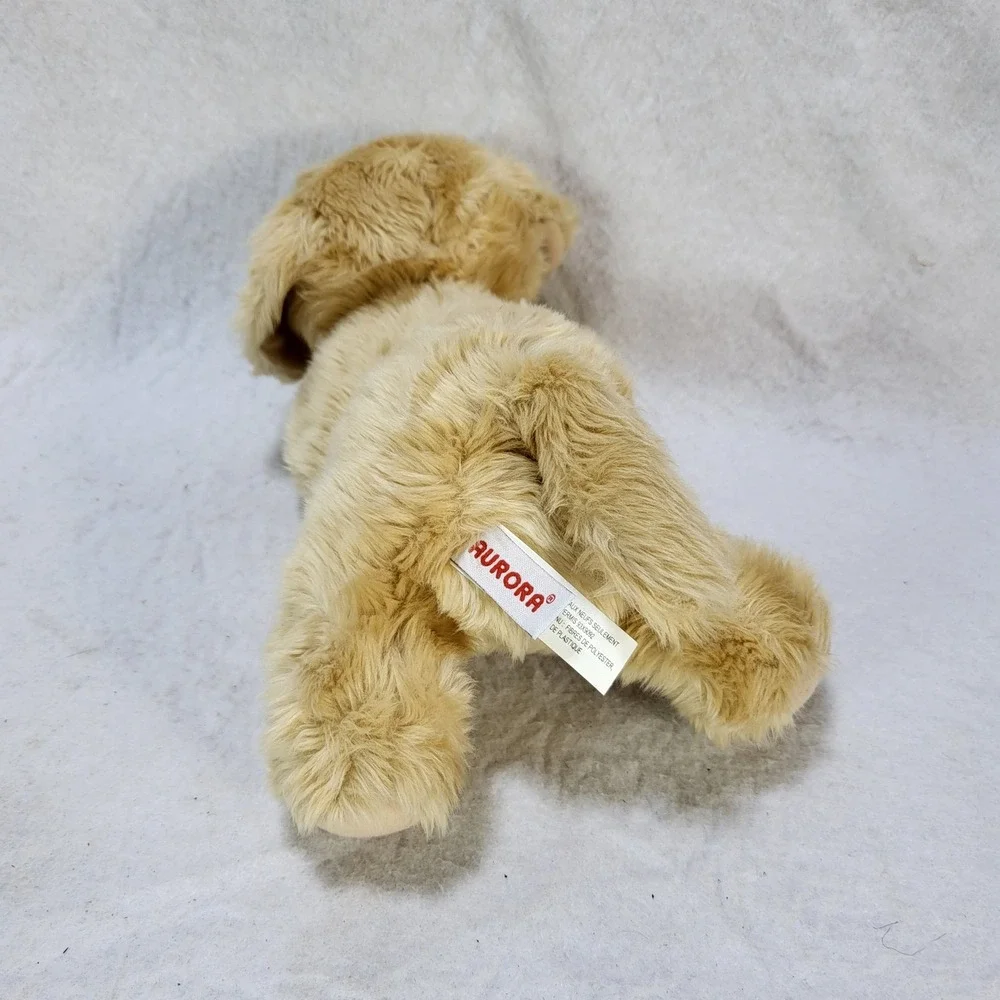 Aurora Golden Retriever Puppy Dog Plush Stuffed Animal Tan Floppy 12 Inch